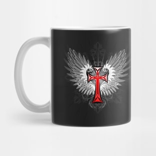 Red Cross with Wings Mug